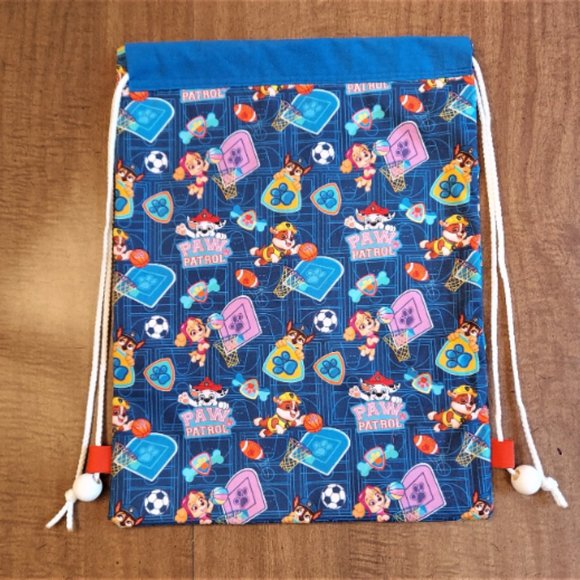 Paw Patrol Backpack - New - Drawstring Style - Dance Bag - Beach and Travel Bag - Picture 2 of 2